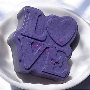 Lavender handmade Soap 3x3in 6oz purple shea butter & coconut oil based